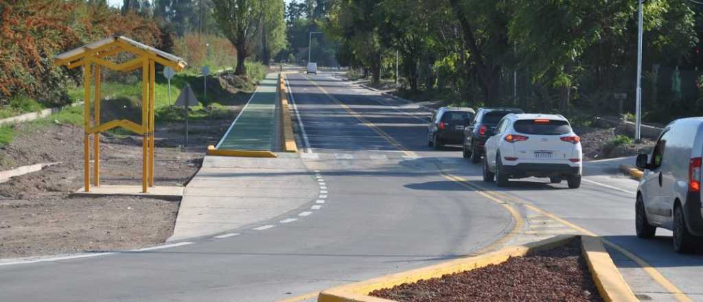 Finalizó la reconstrucción de avenida Roque Sáenz Peña en Luján de Cuyo