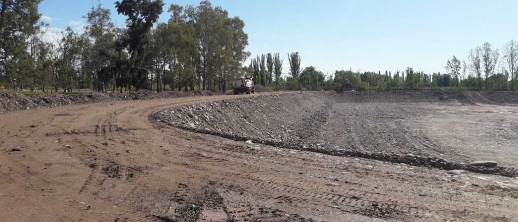 Avanza la construcci&oacute;n del reservorio Ortega, en Maip&uacute;