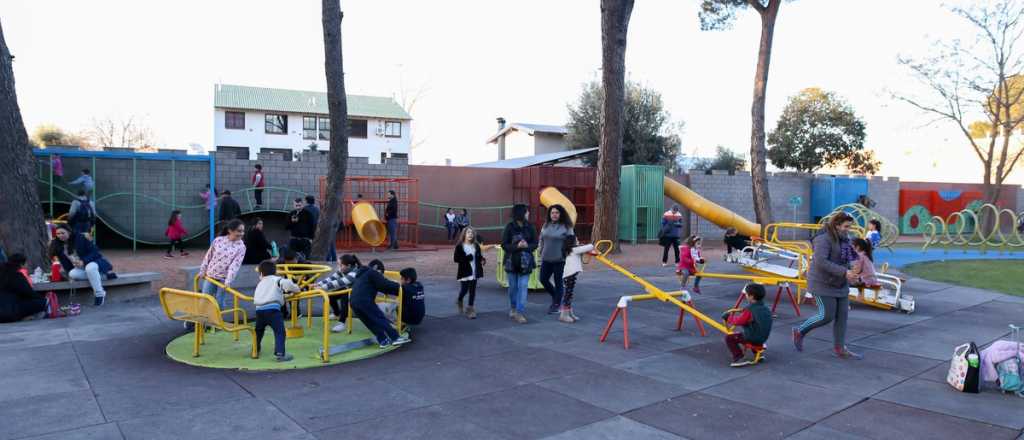 San Rafael y su campa&ntilde;a anti Covid en el Parque de los Ni&ntilde;os