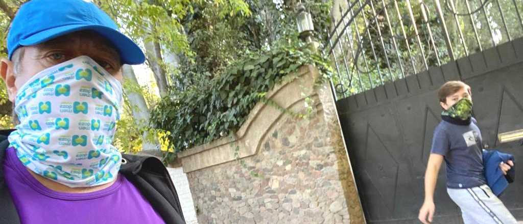 Suarez realiz&oacute; su primera salida de esparcimiento junto a su hijo