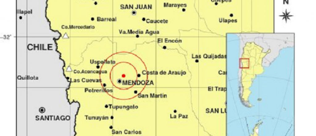 Tres sismos se registraron durante la madrugada mendocina