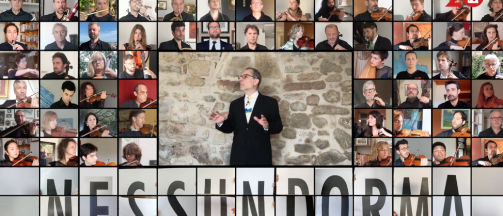 "Nessun Dorma" en videoconferencia para dar esperanza a Espa&ntilde;a