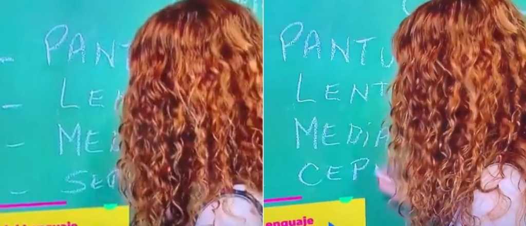 El nuevo pifie de las clases online en la TV Pública: escribieron "sepillo"