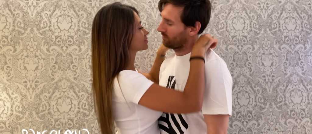 El apasionado beso de Messi y Antonela en el nuevo video de Residente