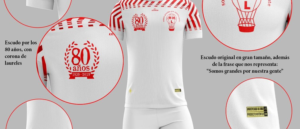 Hurac&aacute;n Las Heras present&oacute; una camiseta especial por los 80 a&ntilde;os del club