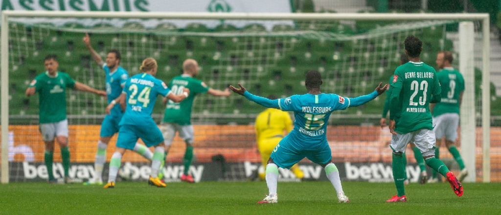 Bundesliga: Wolfsburgo ganó y se metió en zona de Europa League