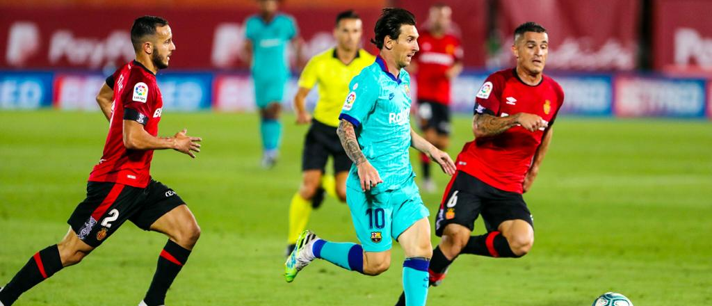 Barcelona gole&oacute; a Mallorca y Messi meti&oacute; un golazo
