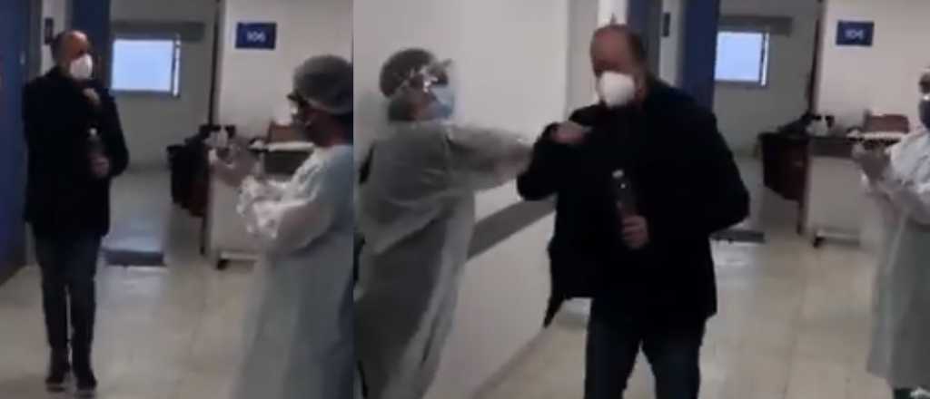 Video: Insaurralde recibió el alta luego de ser tratado con plasma
