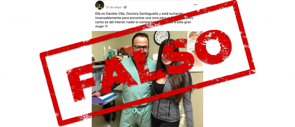 Es falso el posteo de la doctora santiagueña que lucha contra el coronavirus