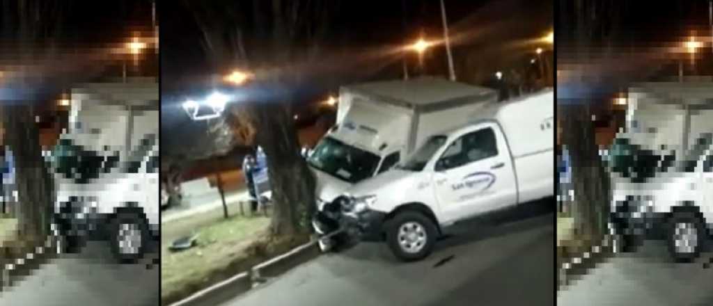 Un chofer del Correo Argentino chocó contra un árbol y murió en Tupungato