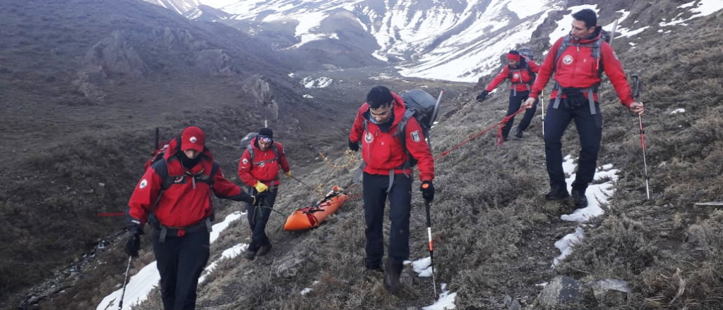 Rescataron el cuerpo del andinista fallecido en Potrerillos