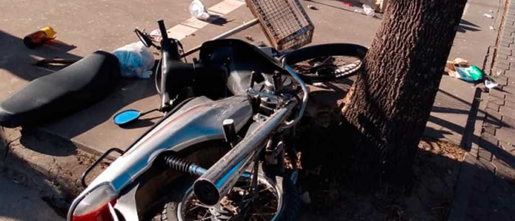 Murió un motociclista en un choque en Guaymallén