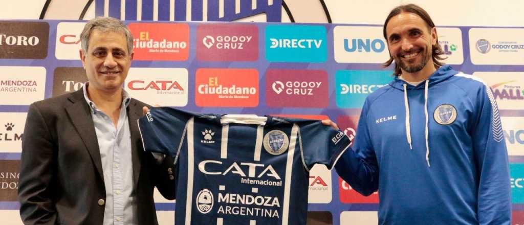 Godoy Cruz presentó al DT Diego Martínez en la vuelta a las prácticas