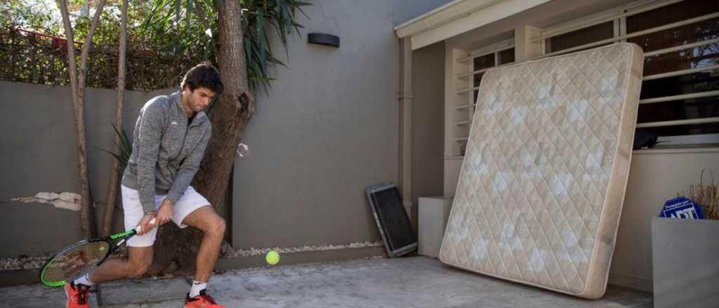 Facundo Díaz, la promesa del tenis que entrena con un colchón 