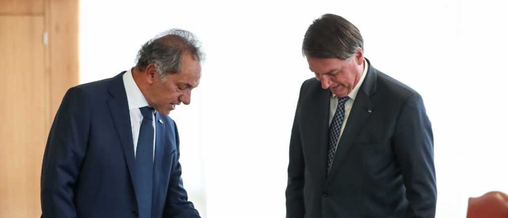 Bolsonaro le dijo a Scioli: "De corazón, quiero lo mejor para Argentina"