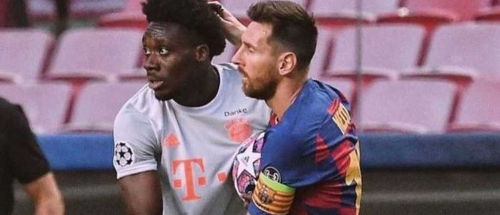 Messi no quiso cambiar su camiseta y un jugador del Bayern lo malinterpretó