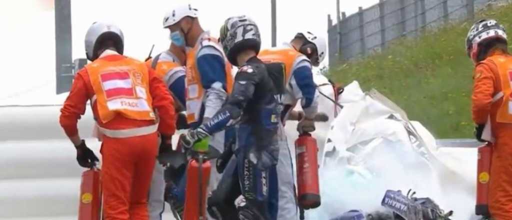 Video: impresionante accidente en el Moto GP