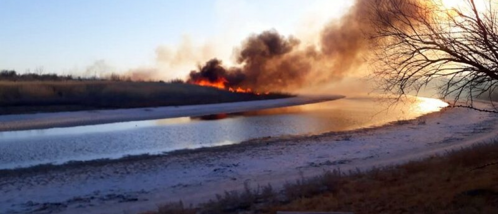 Inentendible: prendieron fuego una reserva natural en Alvear