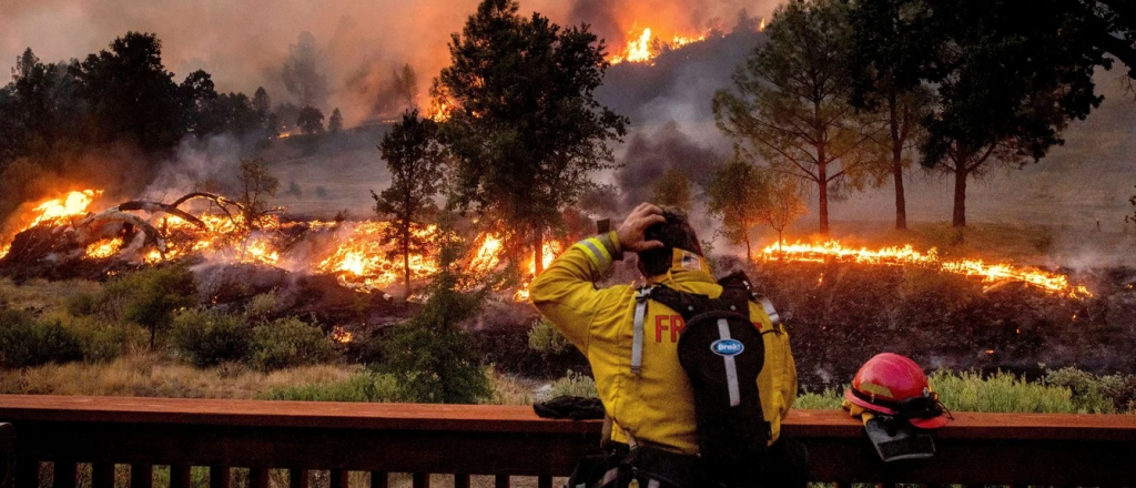 No alcanzan los 14 mil bomberos en California para extinguir los incendios