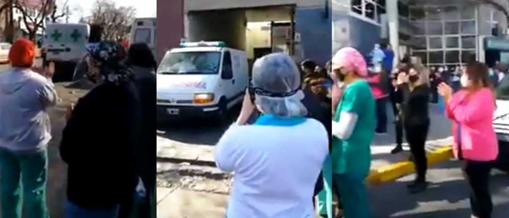 Video: así despidieron en Godoy Cruz a la enfermera fallecida por coronavirus 