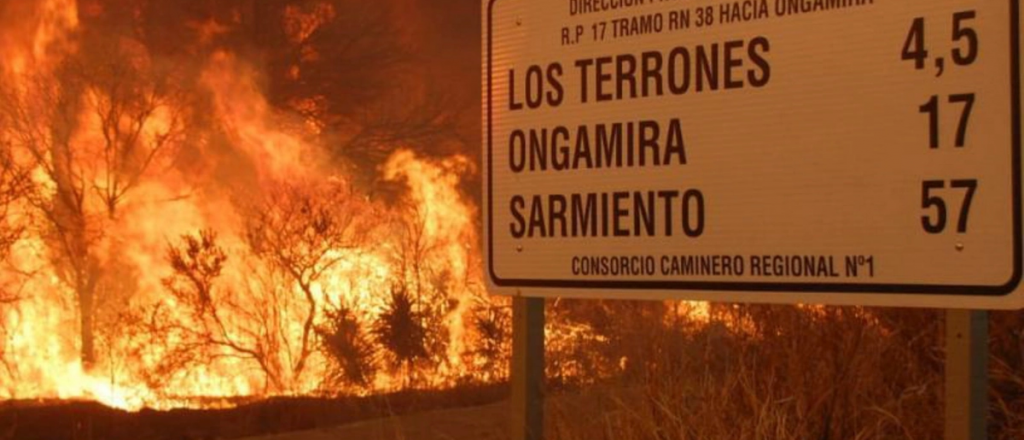 El humo de los incendios de Córdoba llegó al sur de Mendoza
