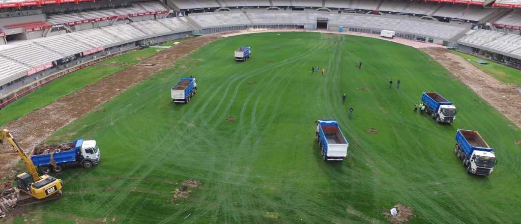 Chau pista de atletismo: River inició las excavaciones en el Monumental