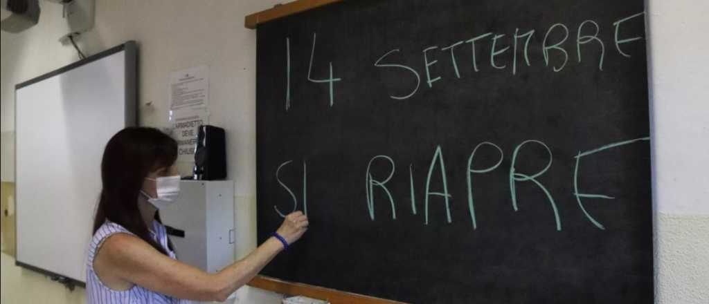 Vuelven las clases en Italia: serán sin barbijo si se respeta la distancia