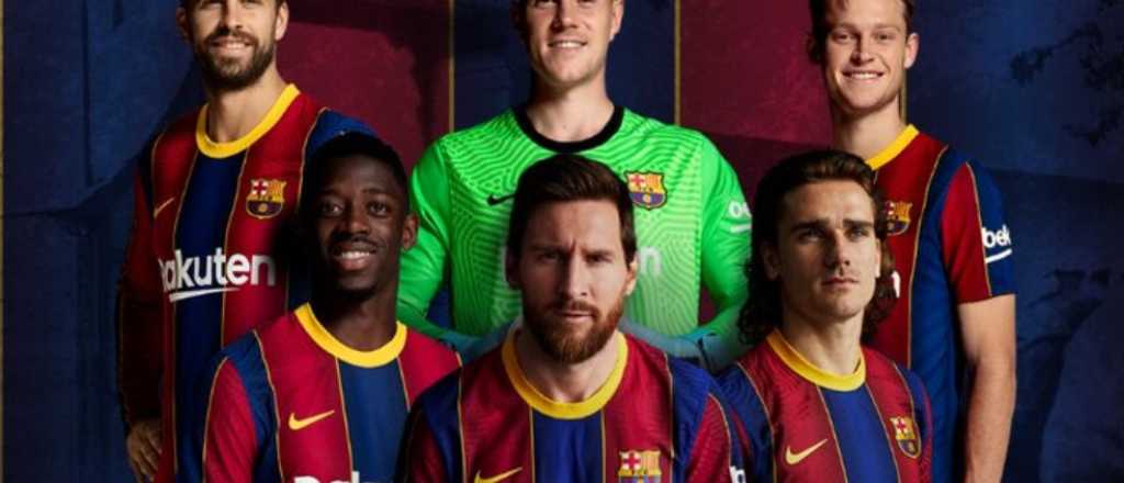 El Barcelona lanzó a la venta su camiseta con una foto con Messi