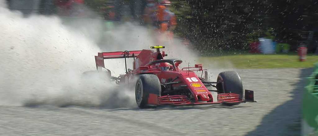 Video: terrible accidente de Leclerc en el Gran Premio de Italia de F1