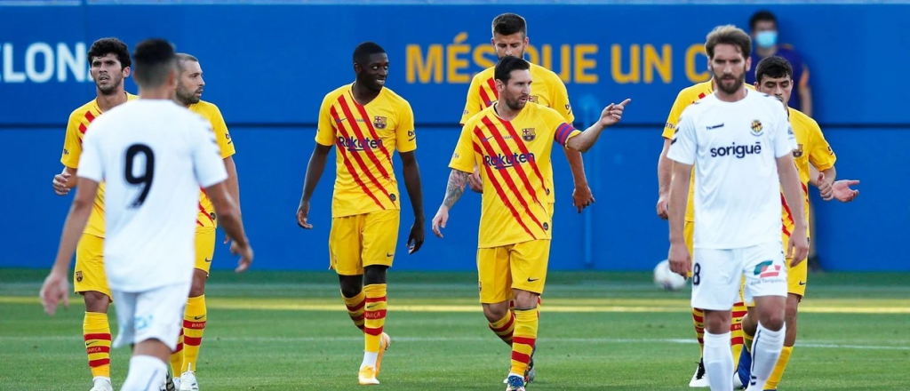 Video: la reacción de Messi con un jugador en medio de un amistoso
