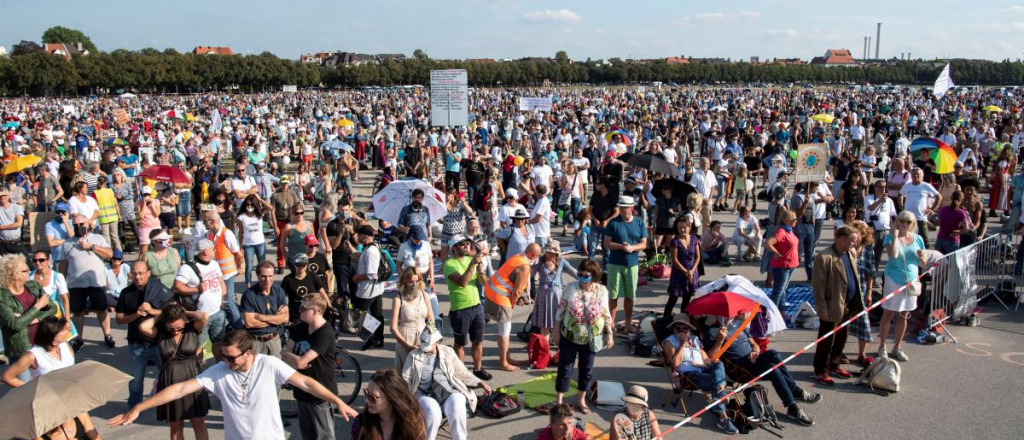10.000 "anti corona" se manifestaron en Múnich