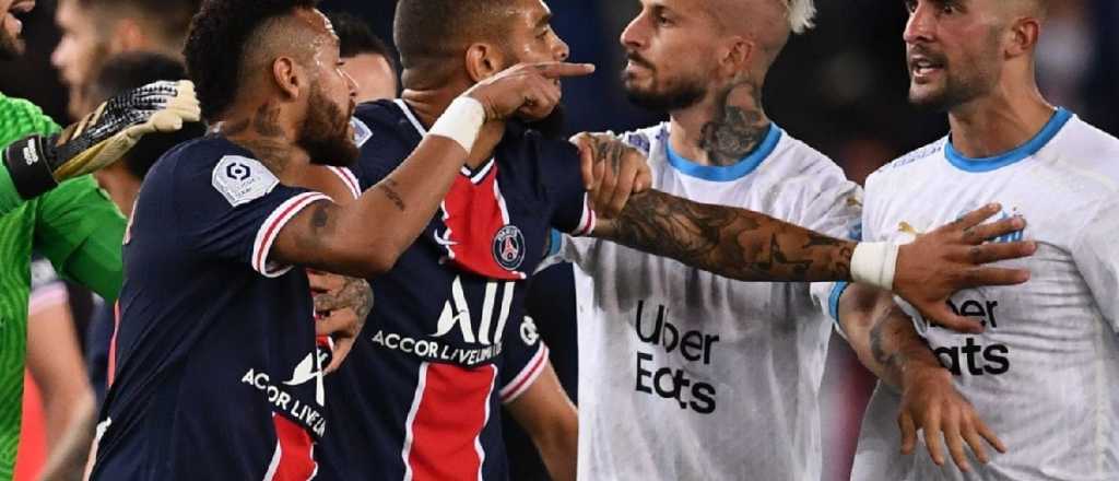 Video: batalla campal y denuncias de racismo en PSG - Olympique