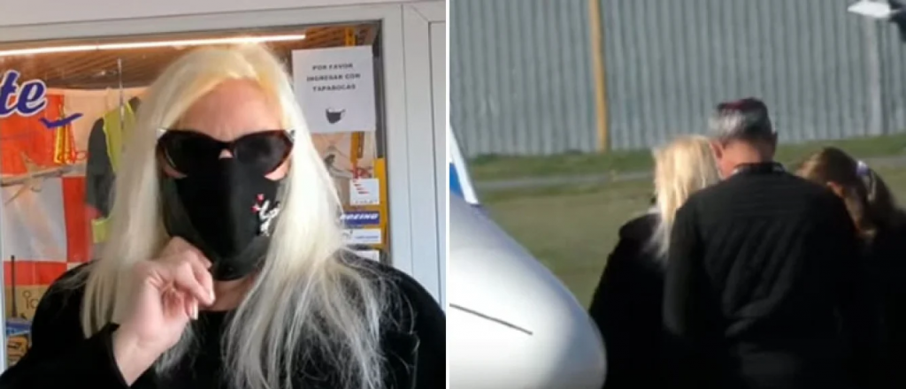 Susana volvi&oacute; a Uruguay en un vuelo privado