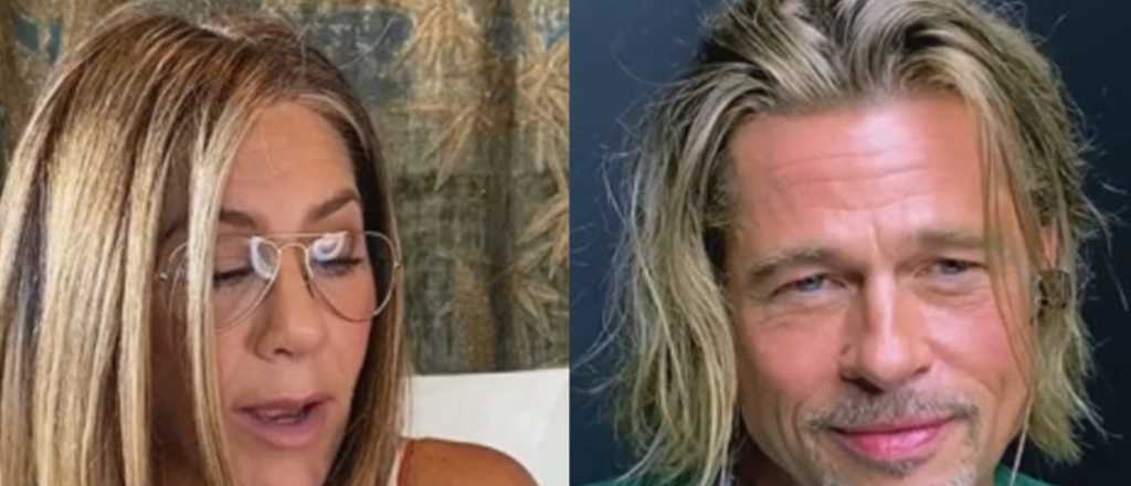Video: Jennifer Aniston y Brad Pitt se reencontraron virtualmente