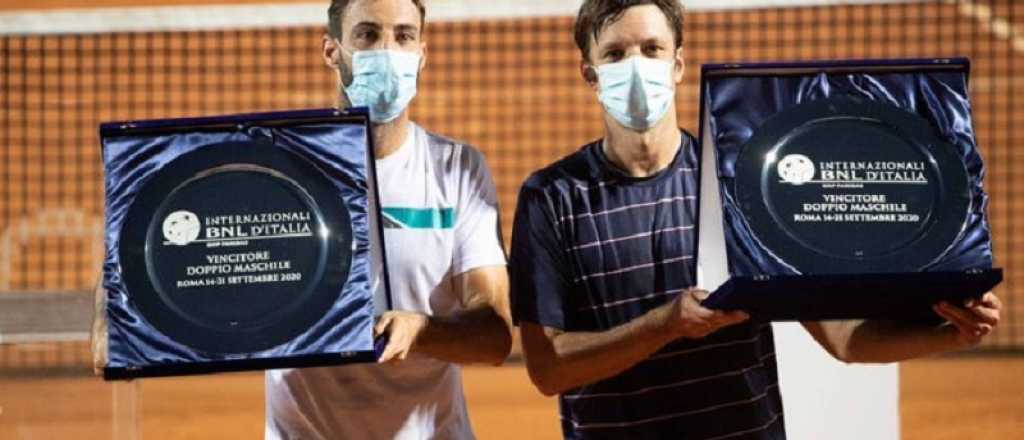 Zeballos salió campeón en dobles en Roma y alcanzó una marca de Vilas