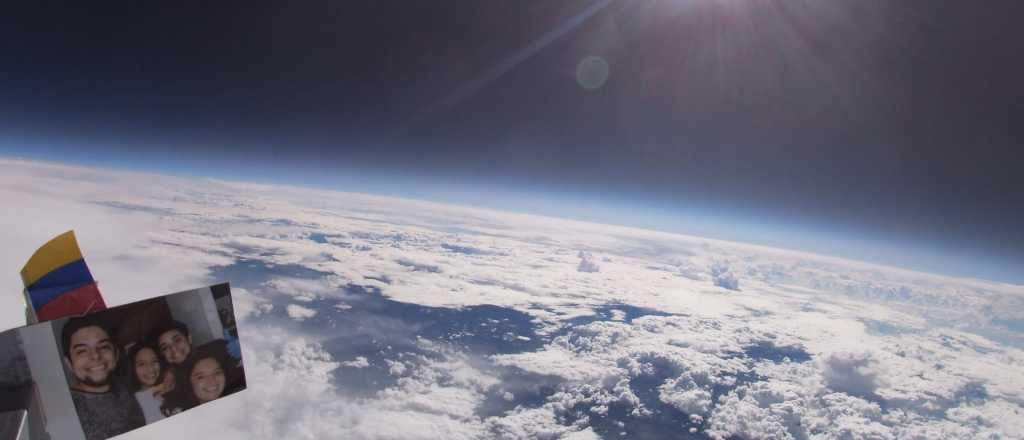 Un joven captó imágenes de la Tierra con un globo de helio y una GoPro