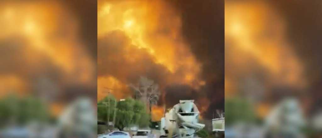 Desesperante video de los incendios en San Luis