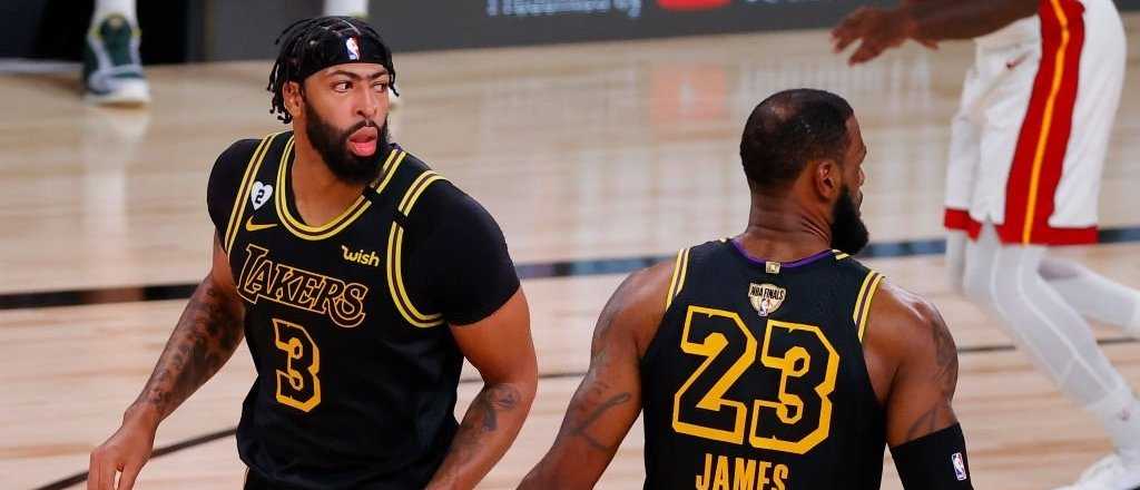 NBA: Lakers volvió a ganarle al Heat y está 2 a 0 en las finales