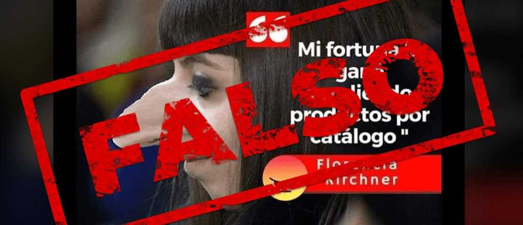 Es falso que Flor Kirchner dijo que ganó su fortuna vendiendo "por catálogo" 
