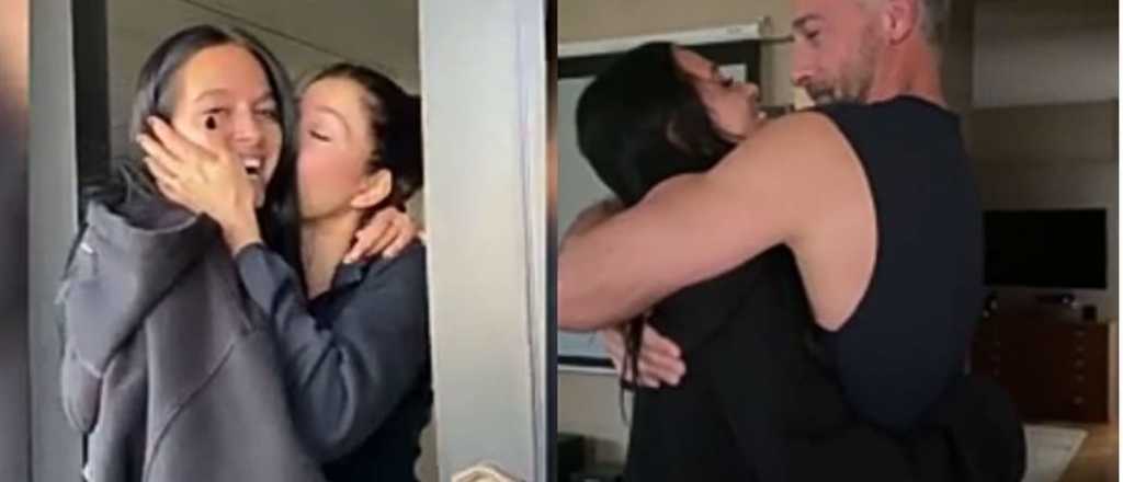 Video: Oriana Sabatini regresó de sorpresa y sus padres se "derritieron"