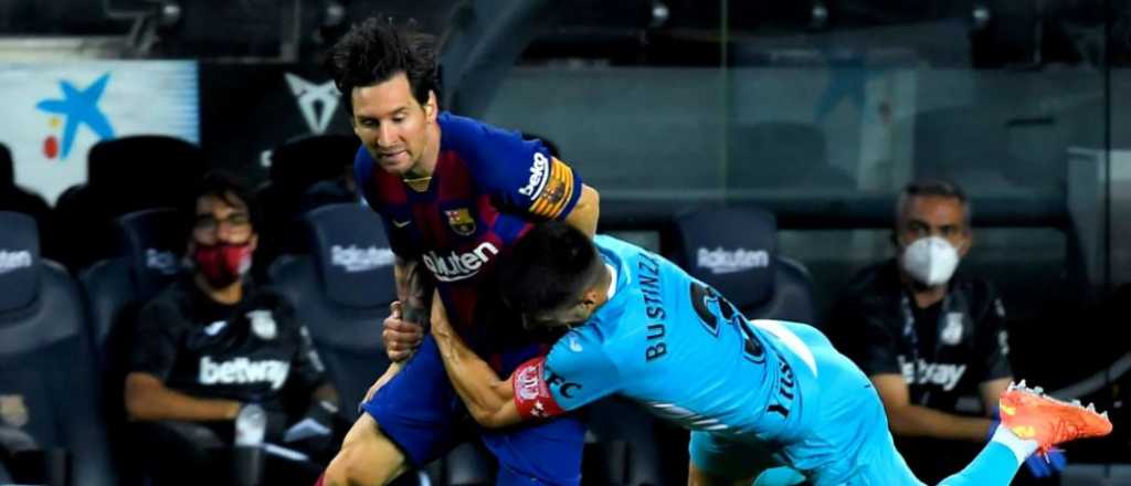 Casi fractura a Messi: "Debería dejar de fingir"