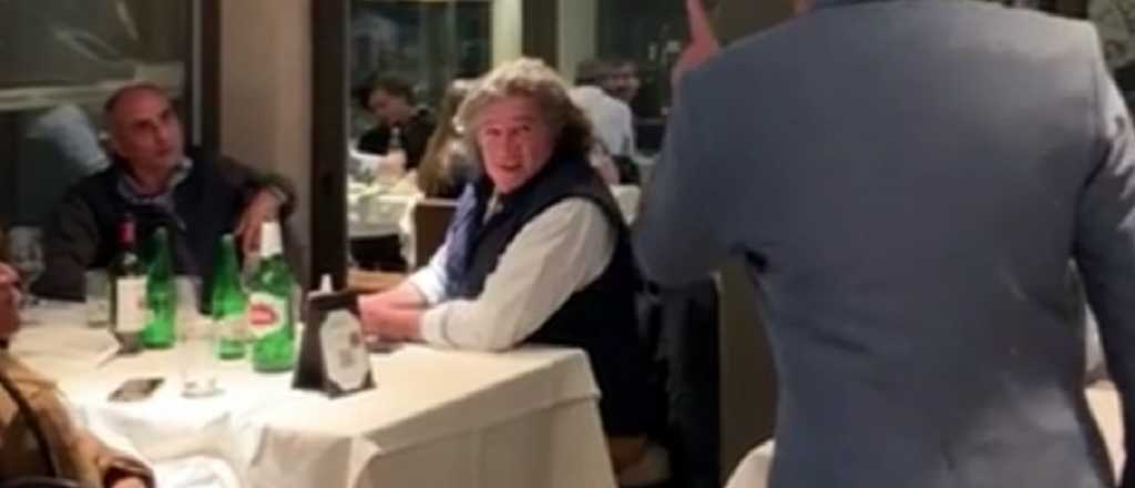 Ramón fue increpado y tratado de "traidor" en un restaurante mendocino