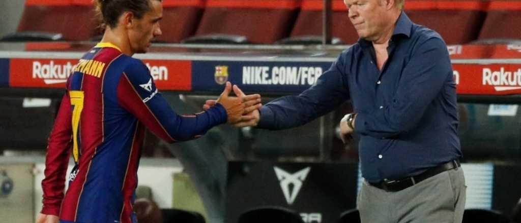 Koeman le respondi&oacute; a Griezmann tras sus cr&iacute;ticas