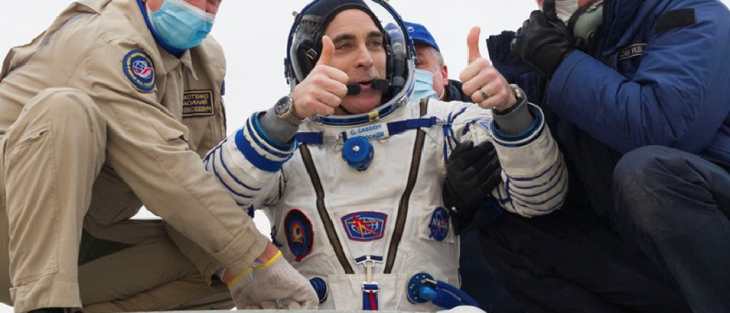 Regresaron tres astronautas luego de pasar seis meses en el espacio