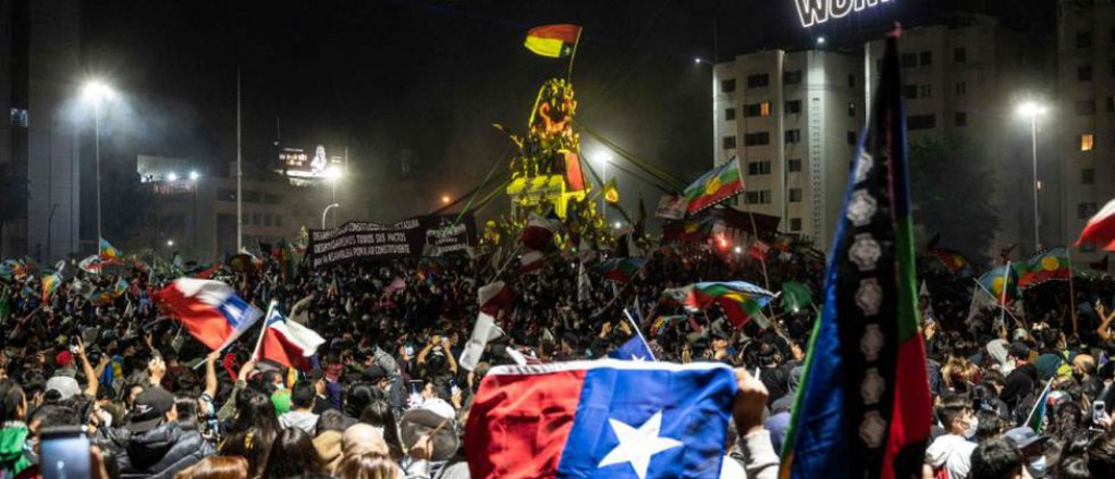 Plebiscito en Chile: las imágenes de la celebración del triunfo del "Apruebo" 