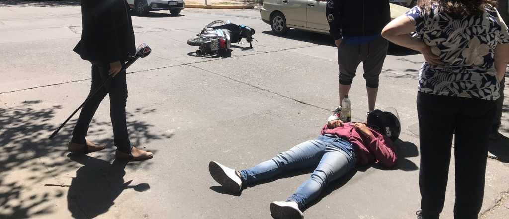 Choque en la Cuarta Secci&oacute;n: motociclista herido y el automovilista se fug&oacute;