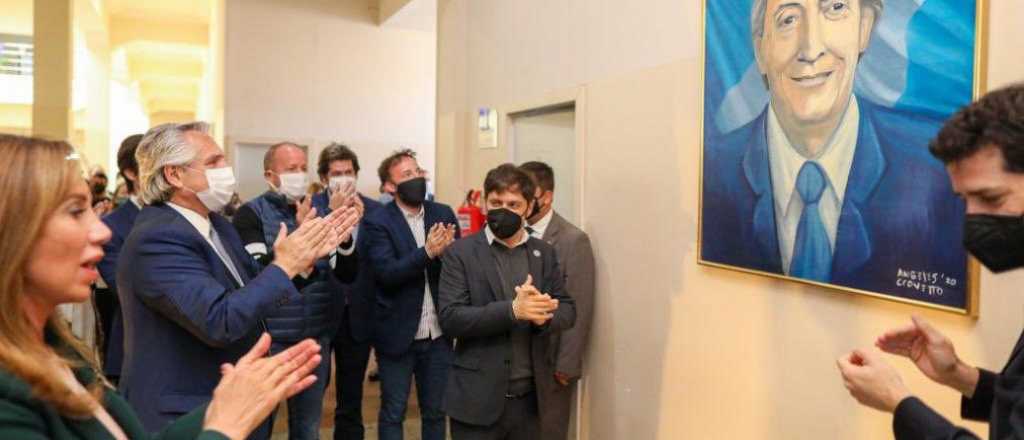 Alberto Fern&aacute;ndez, con l&aacute;grimas, record&oacute; a N&eacute;stor Kirchner