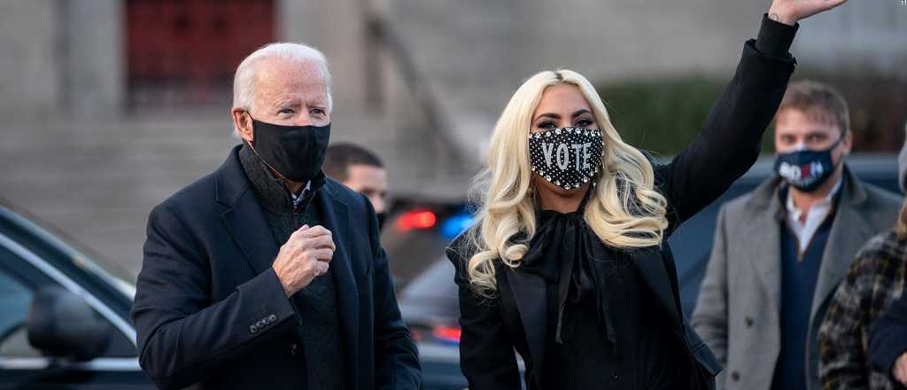 Lady Gaga cerró la campaña con Biden y atacó a Trump