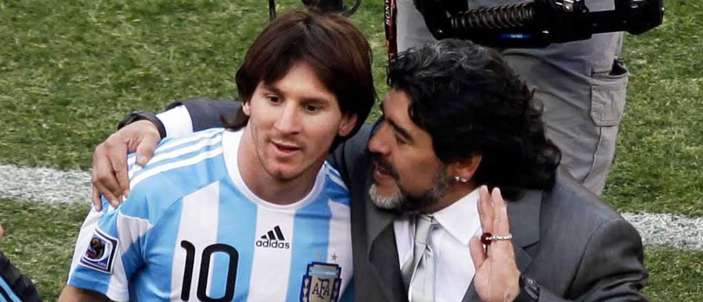 Messi le dedicó el Balón de Oro a Maradona: "Esto también es para vos"