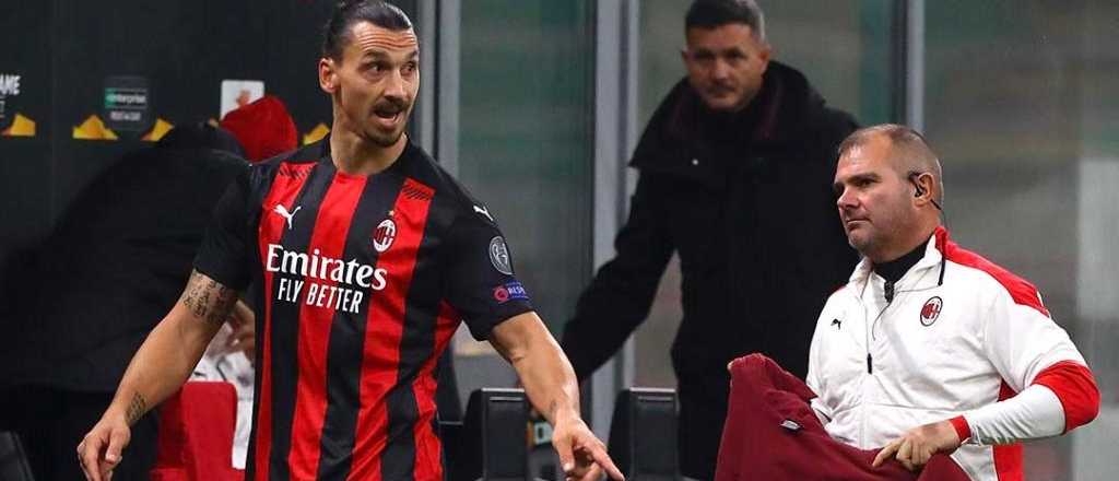 El Milan perd&iacute;a 3 a 0, sacaron a Zlatan y explot&oacute;